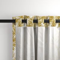 gold glitter palm leaves - white, small.     silhuettes faux gold imitation tropical forest white background hot summer palm plant leaves shimmering metal effect texture fabric wallpaper giftwrap