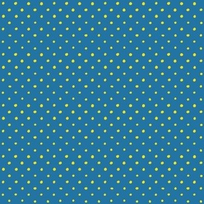 Simple Hand-Drawn Painted Small Dots in Yellow on Dark Background, Small Scale