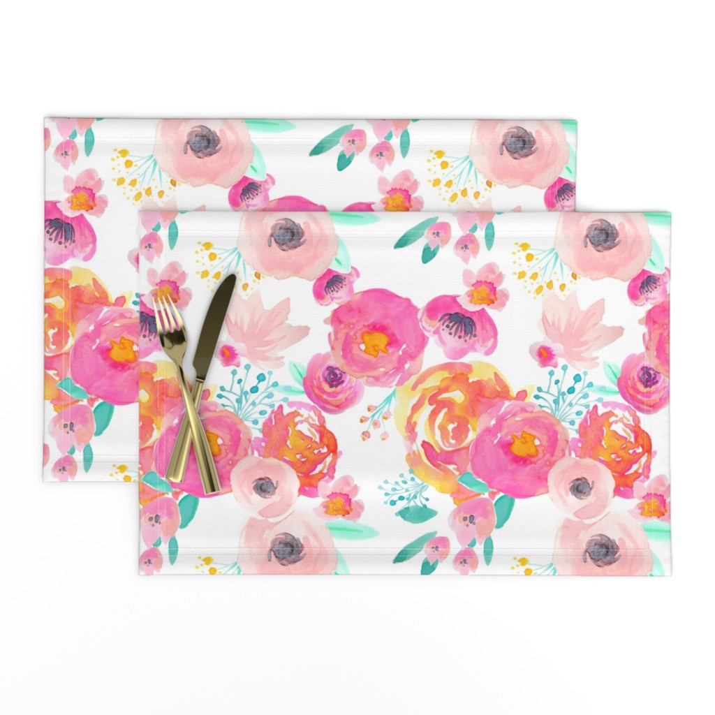 Indy Bloom Blush Florals WHITE B