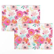 Indy Bloom Blush Florals WHITE B