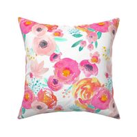 Indy Bloom Blush Florals WHITE B