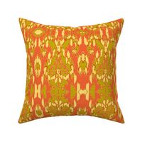 Flame Ikat/Orange/Khaki/Yellow