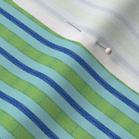 Serendipity Stripes #16 Navy/Light Turquoise/Light Green