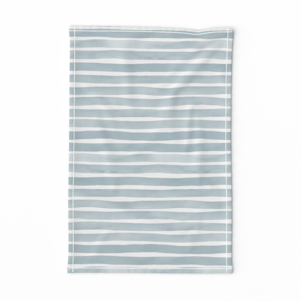 Watercolor Stripes M+M Slate by Friztin