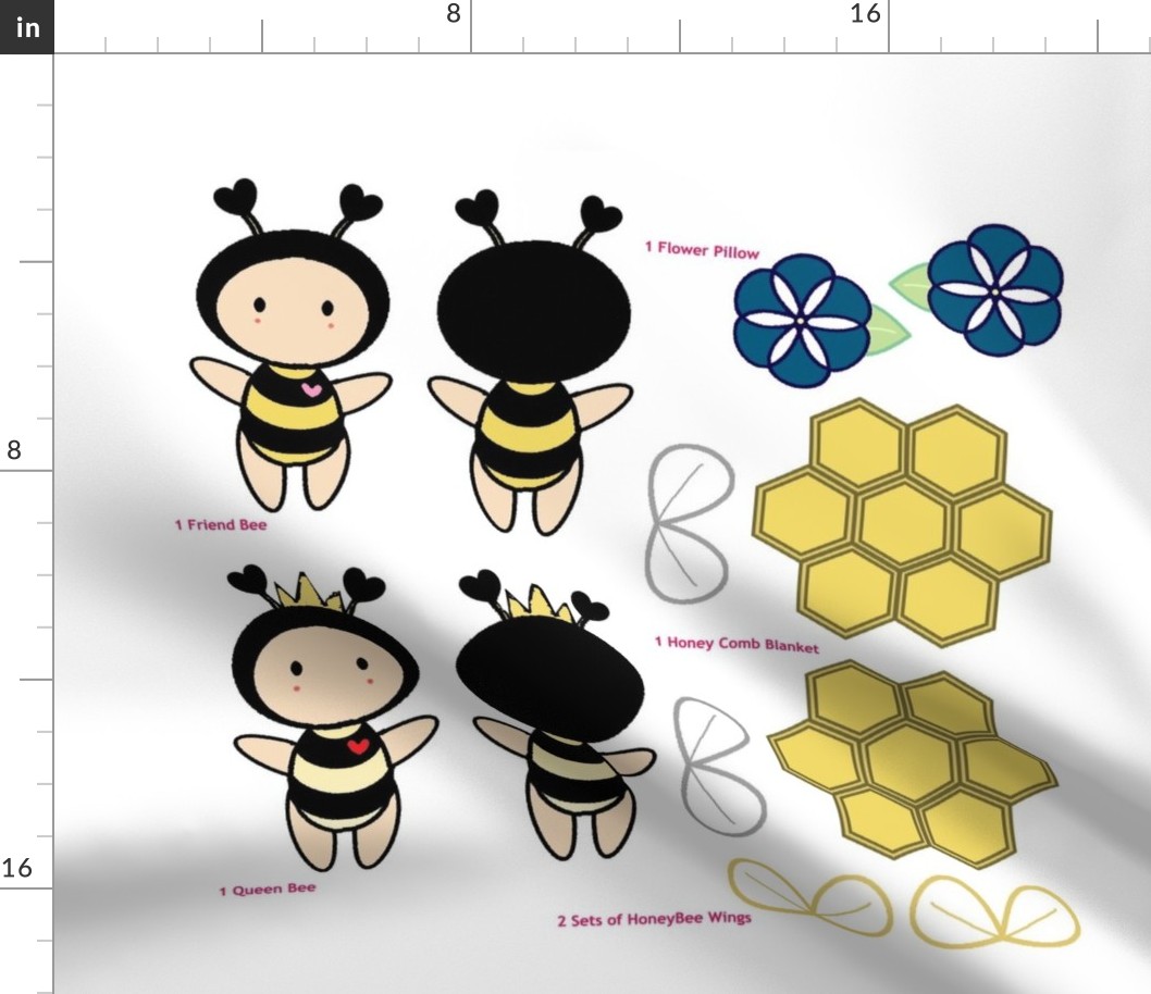 Bugaboo Doll -  Morning Glory Flower Honey Bee