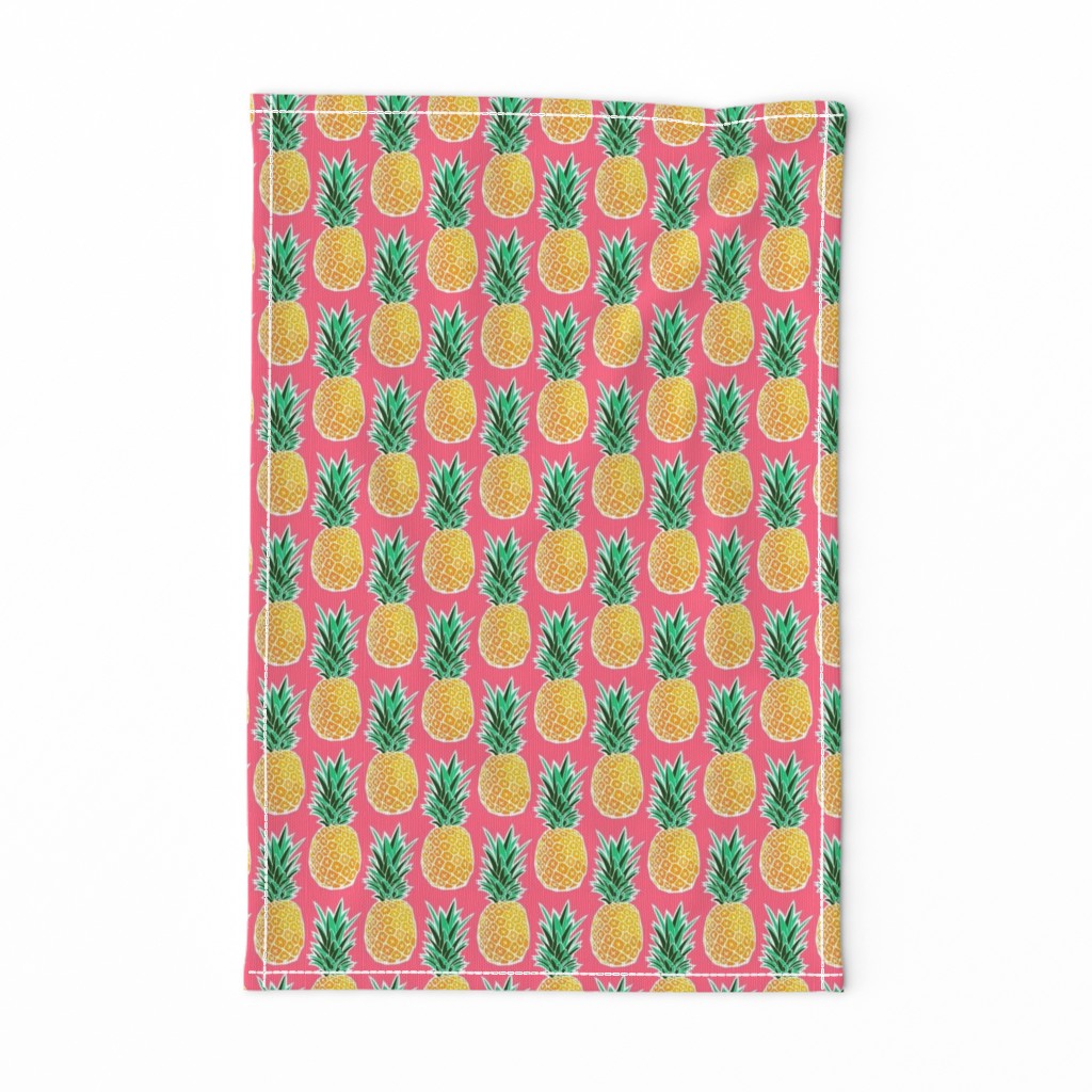 Tropical Geometric Pineapple - Pink