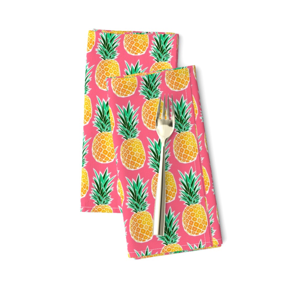 Tropical Geometric Pineapple - Pink