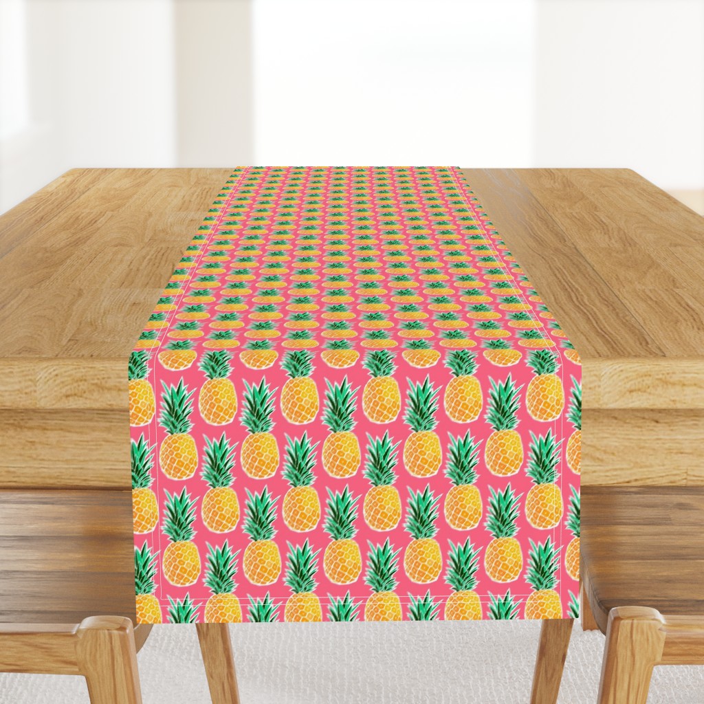 Tropical Geometric Pineapple - Pink