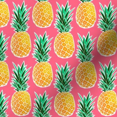 Tropical Geometric Pineapple - Pink