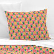 Tropical Geometric Pineapple - Pink