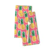 Tropical Geometric Pineapple - Pink