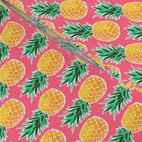 Tropical Geometric Pineapple - Pink