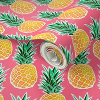 Tropical Geometric Pineapple - Pink