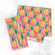 Tropical Geometric Pineapple - Pink