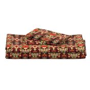 BNS7 - Marbled Mystery Tapestry in Rust - Brown - Orange - Green