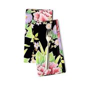 Kimono Bouquet Chintz Black