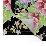 Kimono Bouquet Chintz Black