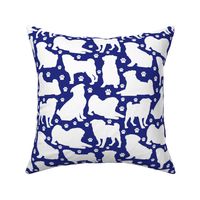 Pugs n Paws - Blue // Large