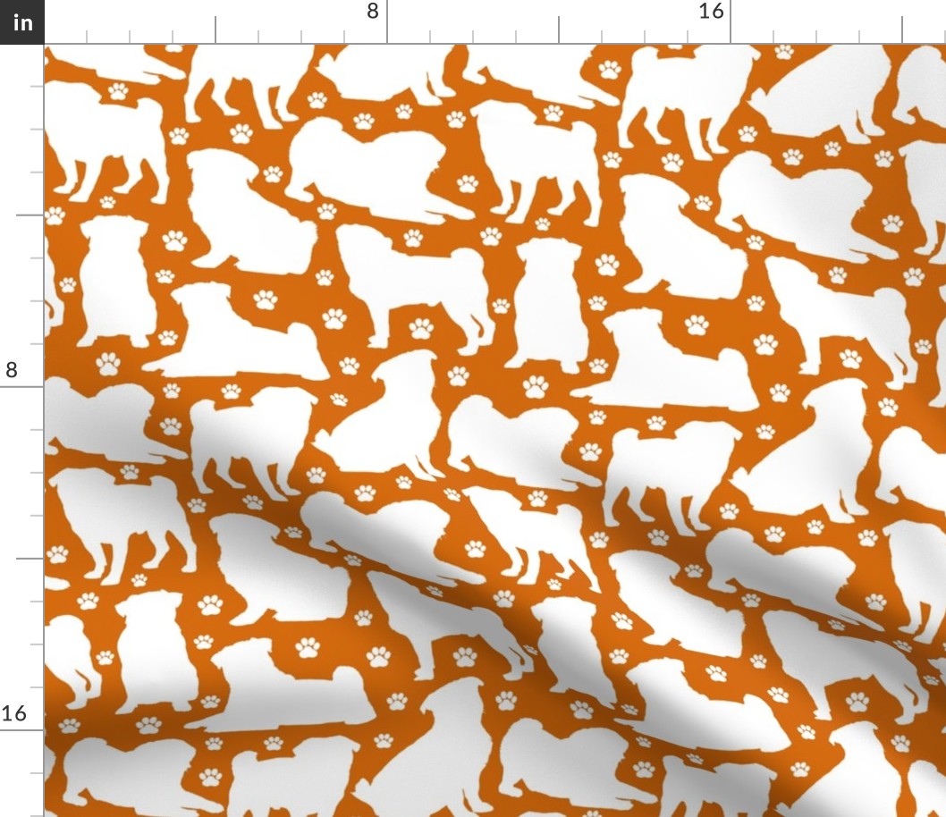 Pugs n Paws - Orange // Large