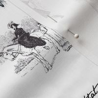 Pride and Prejudice Toile Black