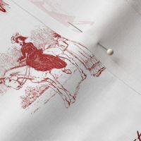 Pride and Prejudice Toile Red