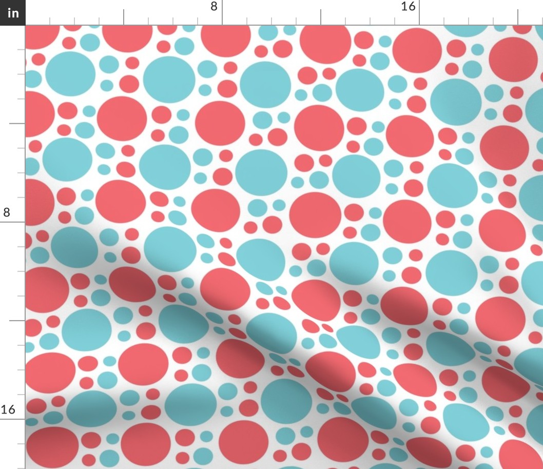 turquoise_coral_polka_dot