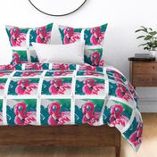 Fabulous Flamingo Pillow Panel