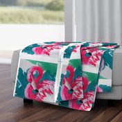 Fabulous Flamingo Pillow Panel
