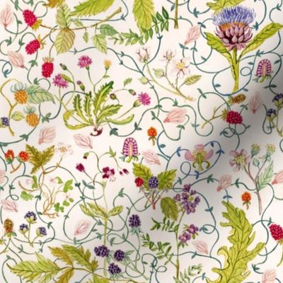 Hand-painted Botanical Pattern