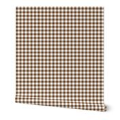 Mini Gingham Brown