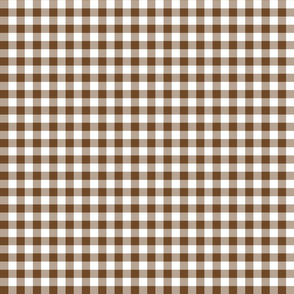 Mini Gingham Brown