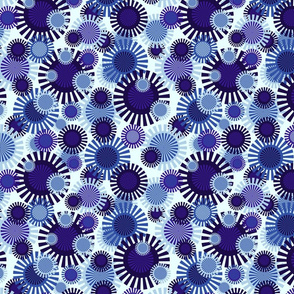 Lapis Lazuli Sparkling Sunflowers by Cheerful Madness!!