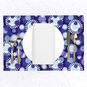 Ultramarine Sparkling Sunflowers by Cheerful Madness!!