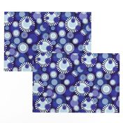 Ultramarine Sparkling Sunflowers by Cheerful Madness!!