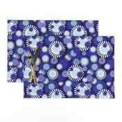 Ultramarine Sparkling Sunflowers by Cheerful Madness!!
