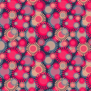Pink Slate Sparkling Sunflowers by Cheerful Madness!!
