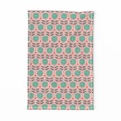 flower shower - mint green and pink