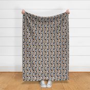 boston terrier dog pizza grey pizzas food trendy hipster dog fabric