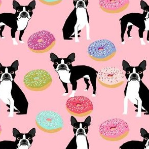 boston terriers donuts doughnuts cute pink pastel donut girls babies cute dogs pet dog