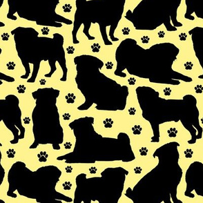 Pugs n Paws - Yellow // Small