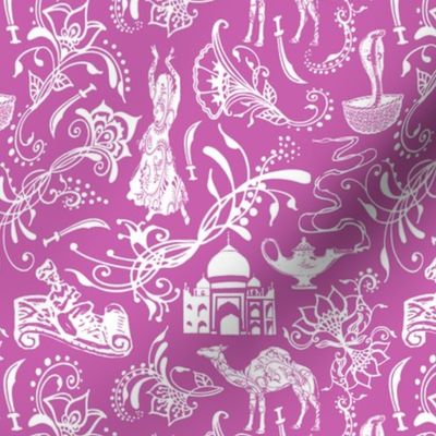 Arabian Nights on Fuchsia // Small-size