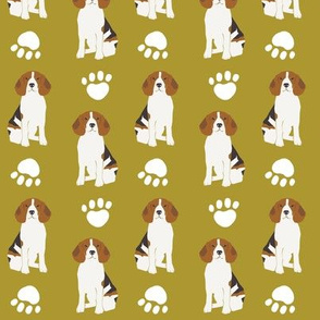 beagle beagles pet dog dogs cute paw paws print olive green men mans best friend cute dogs