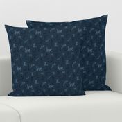 Cat Constellations (navy blue variant)