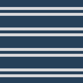 Blue and Silver Spirit Stripes