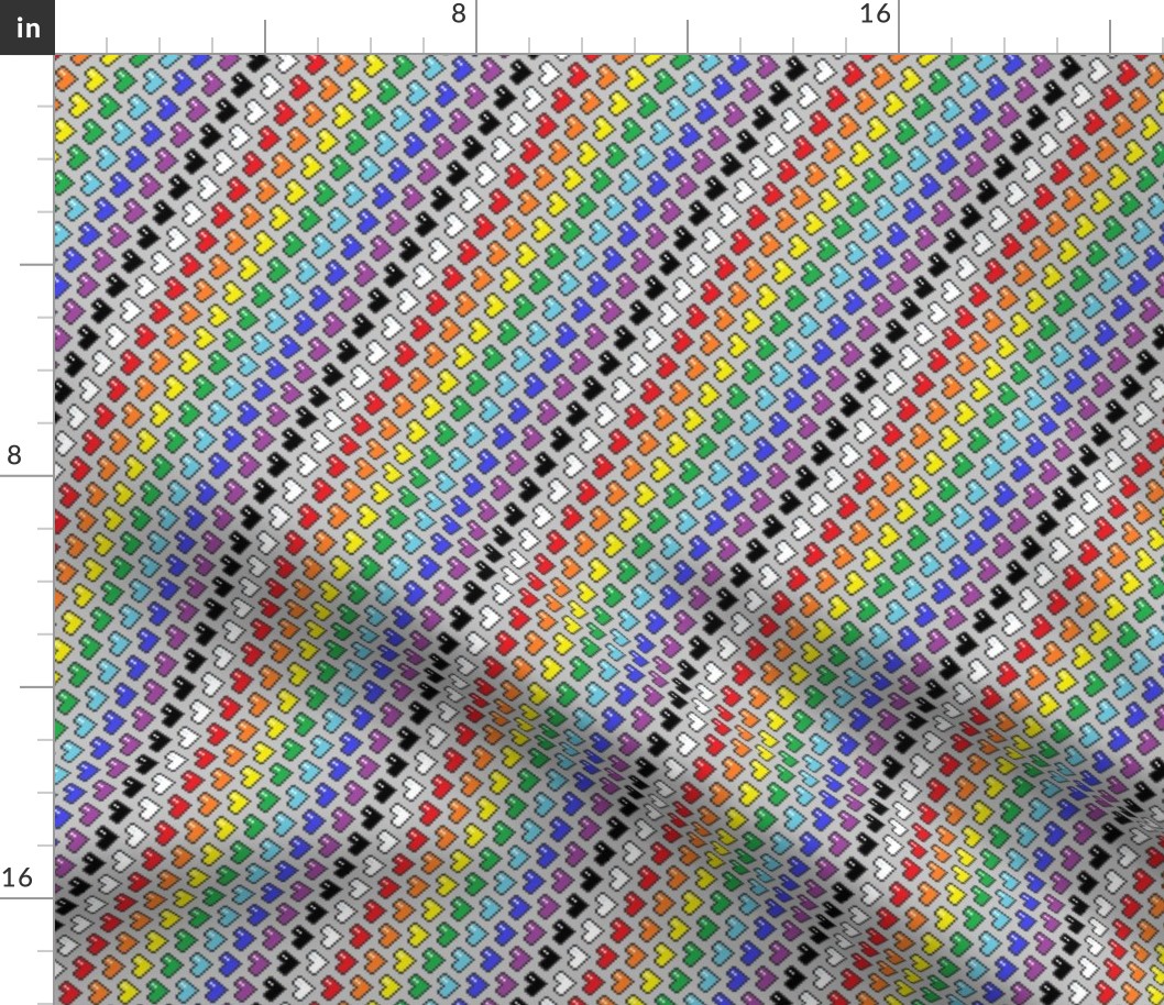 Pixel Heart Spectrum (vertical)