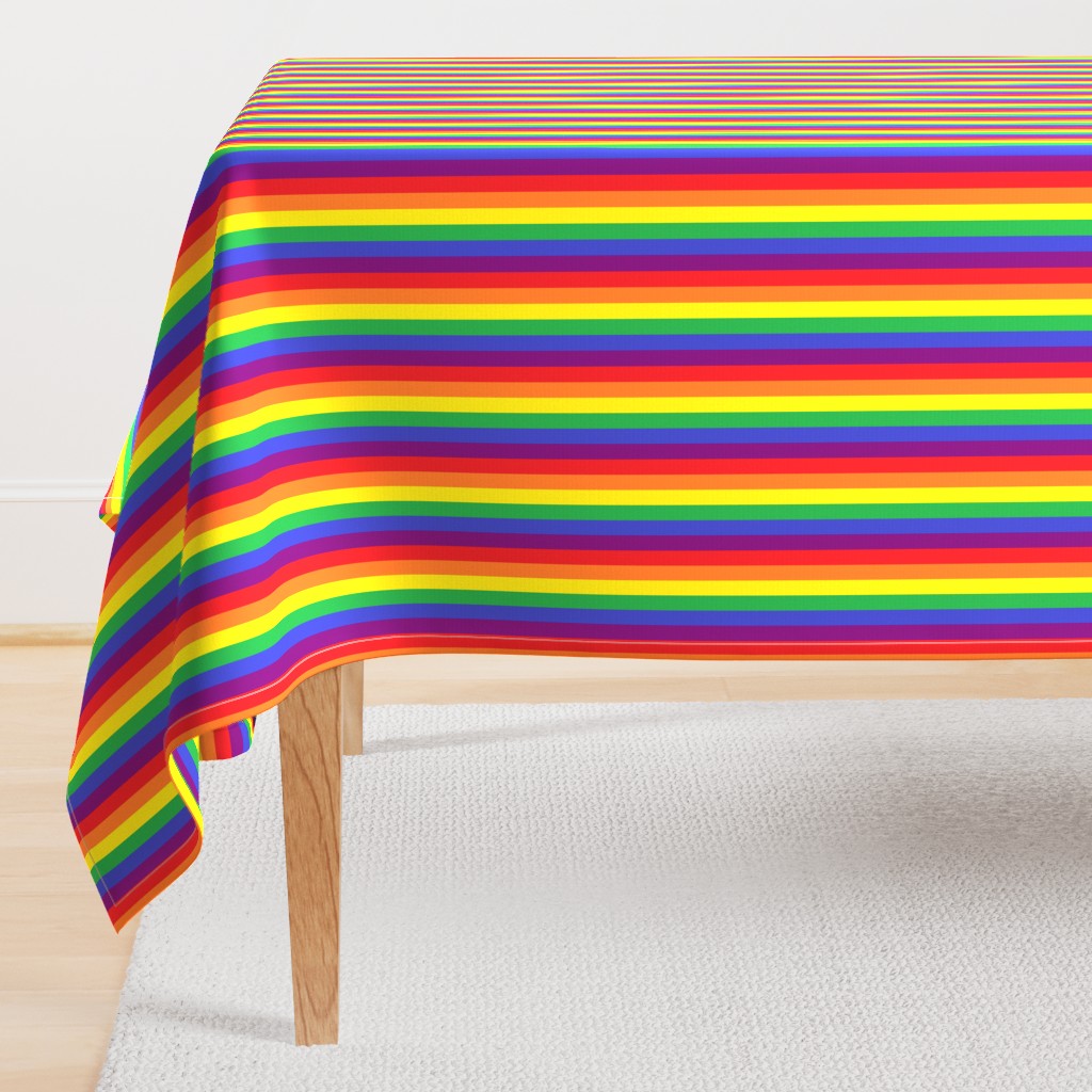 Rainbow Pride Stripes 1/2 inch (vertical)