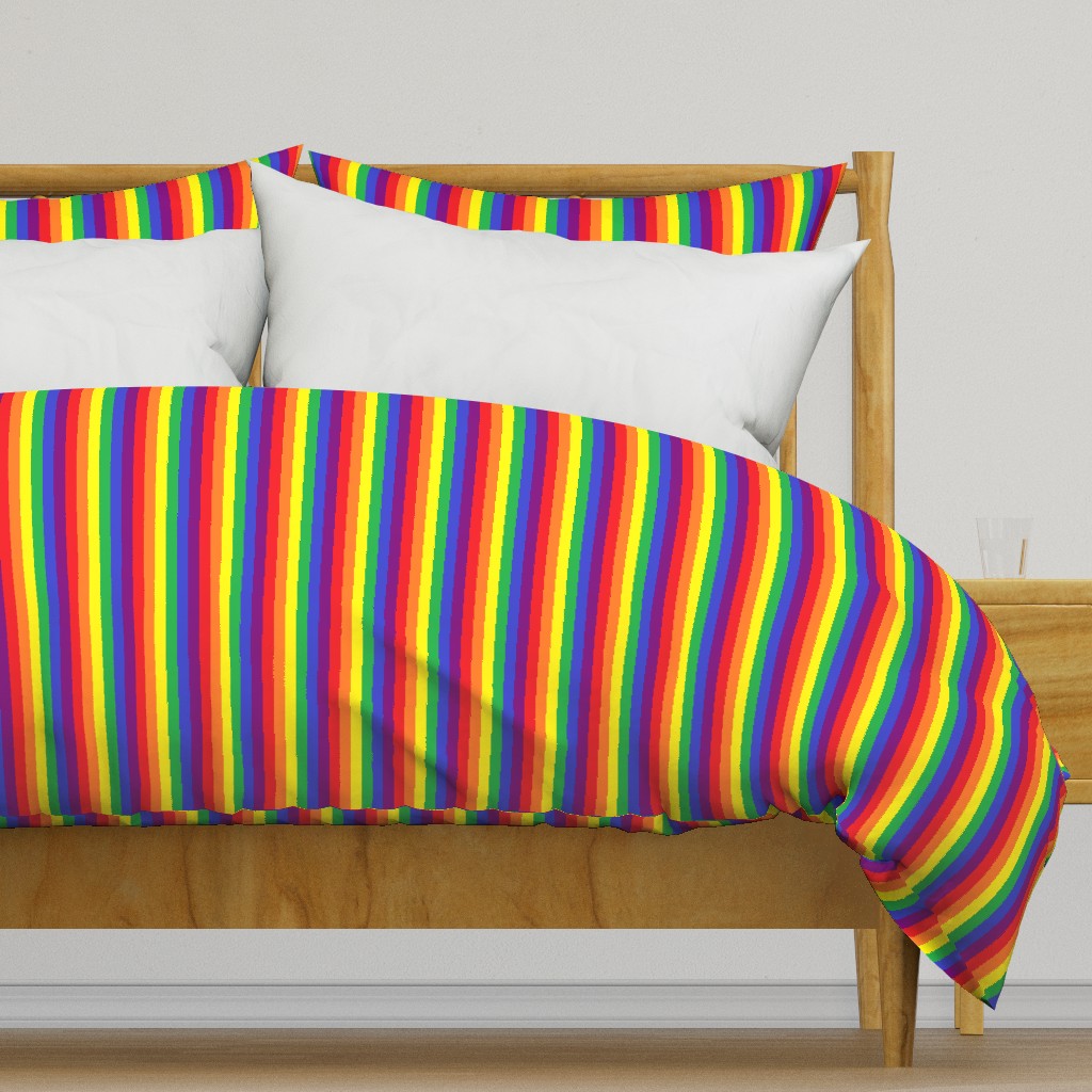 Rainbow Pride Stripes 1/2 inch (vertical)