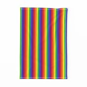 Rainbow Pride Stripes 1/2 inch (vertical)