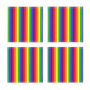 Rainbow Pride Stripes 1/2 inch (vertical)