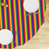 Rainbow Pride Stripes 1/2 inch (vertical)